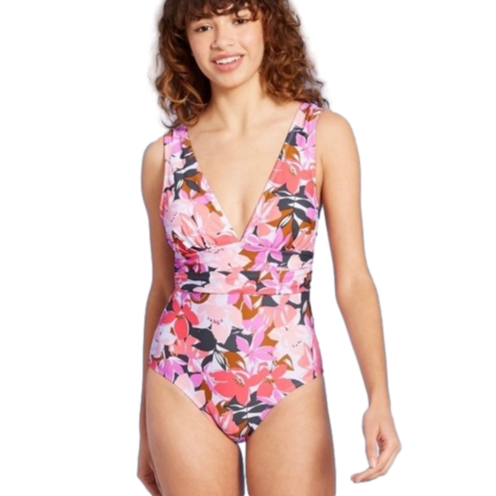 Women's Fancy Elongated Tie High Coverage One Piece Swimsuit medium